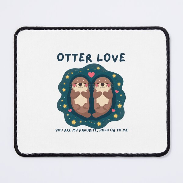 Item preview, Significant Otter Sea Otters Holding Paws Romantic Art designed and sold by Gameshalah's Designs Hub.