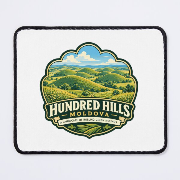 Item preview, Hundred Hills Moldova A Landscape Of Rolling Green Mounds Moldovan Country Travel Nature designed and sold by Simsimah26Parks.