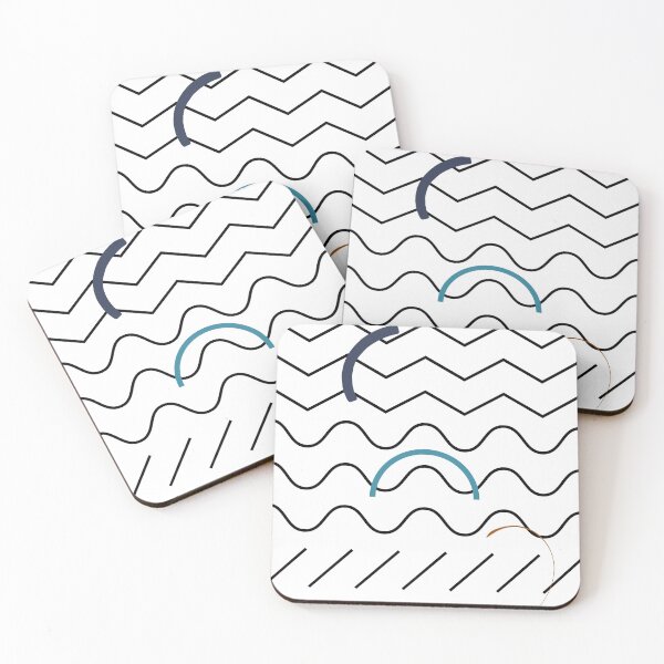 Item preview, Zigzag & Waves – Minimalist Abstract Line Art designed and sold by Khadique.