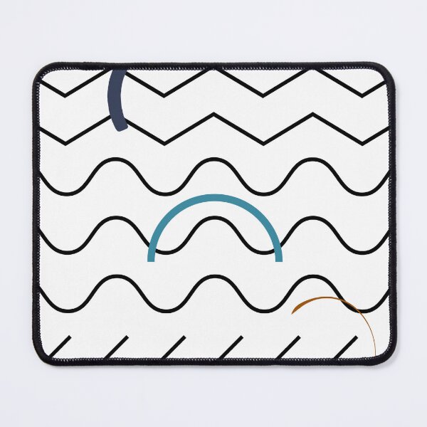 Item preview, Zigzag & Waves – Minimalist Abstract Line Art designed and sold by Khadique.