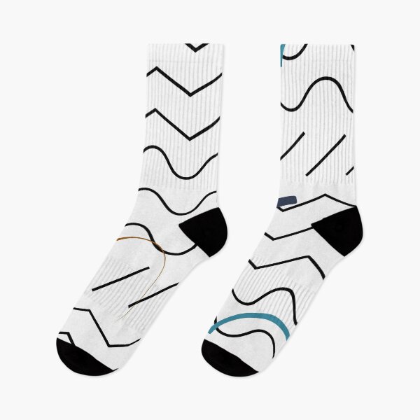 Item preview, Zigzag & Waves – Minimalist Abstract Line Art designed and sold by Khadique.