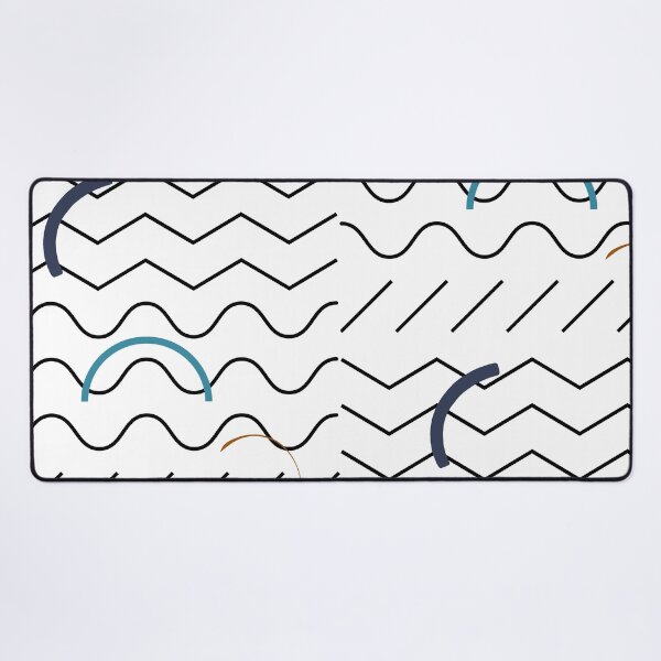 Item preview, Zigzag & Waves – Minimalist Abstract Line Art designed and sold by Khadique.