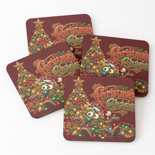Item preview, Christmas Chaos, Steampunk Christmas Art designed and sold by TheThinglings.