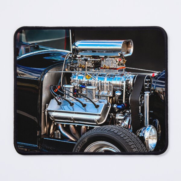 Item preview, Classic Black Hot Rod V8 Engine – Custom American Automotive Wall Art designed and sold by REVOLVE ART 67.