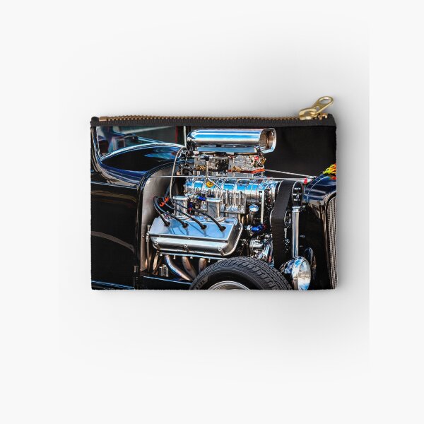Item preview, Classic Black Hot Rod V8 Engine – Custom American Automotive Wall Art designed and sold by REVOLVE ART 67.