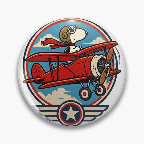 Item preview, Vintage World War I Flying Ace Inspired Cartoon Pilot Design designed and sold by Bayanihan.