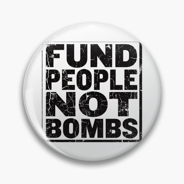 Item preview, Fund People Not Bombs - Retro Vintage Typography #3 designed and sold by EunsooLee.