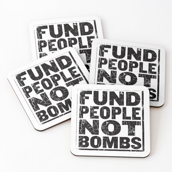 Item preview, Fund People Not Bombs - Retro Vintage Typography #3 designed and sold by EunsooLee.