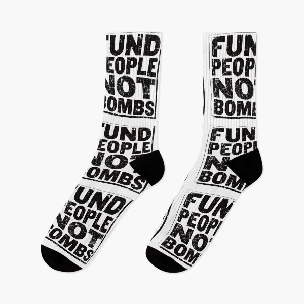 Item preview, Fund People Not Bombs - Retro Vintage Typography #3 designed and sold by EunsooLee.