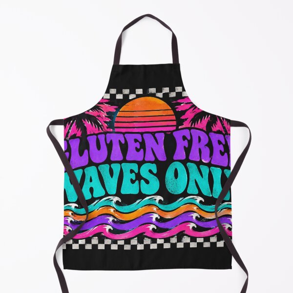 Item preview, Gluten Free Waves Only – Retro Synthwave Gluten Free Humor – Celiac & Wheat Allergy Tee designed and sold by bobscraze.