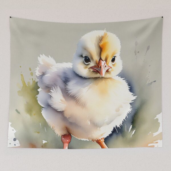 Item preview, baby chick watercolor designed and sold by Hackl20.