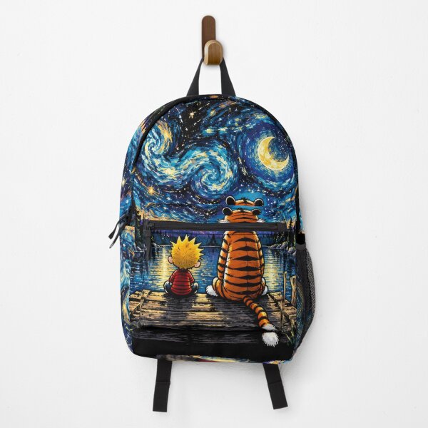 Item preview, Calvin and Hobbes Starry Night – Best Friends Under the Cosmic Sky designed and sold by Abidel.