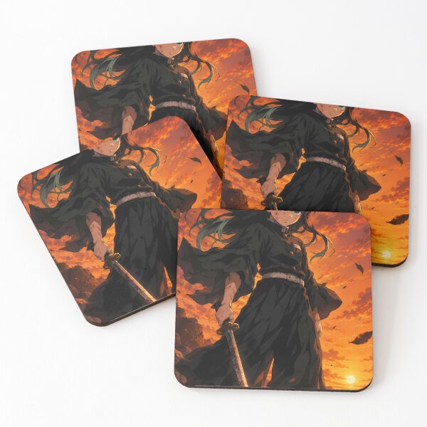 Item preview, Muichiro Tokito Demon Slayer Fiery Sunset Swordsman designed and sold by mildaclairmo.