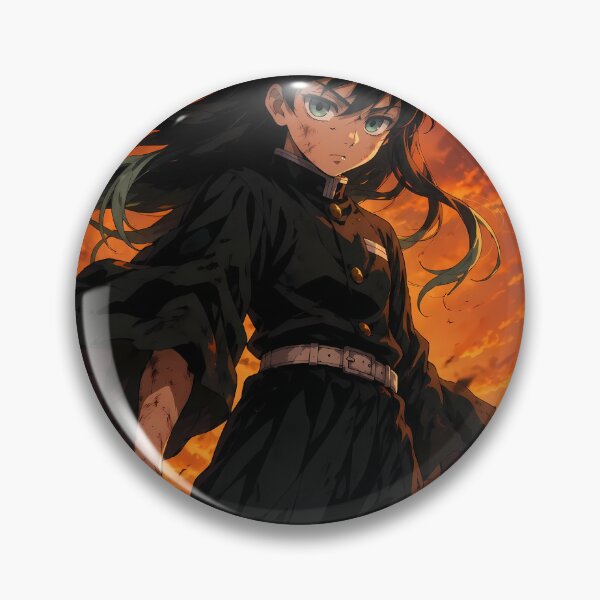 Item preview, Muichiro Tokito Demon Slayer Fiery Sunset Swordsman designed and sold by mildaclairmo.