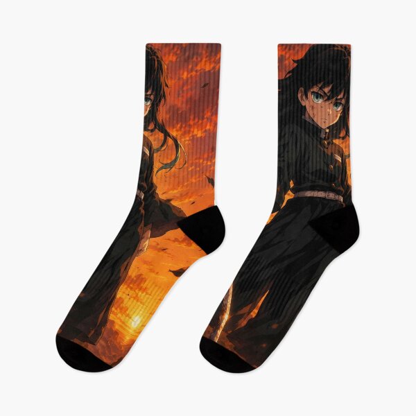 Item preview, Muichiro Tokito Demon Slayer Fiery Sunset Swordsman designed and sold by mildaclairmo.