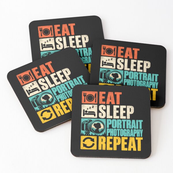 Item preview, Eat Sleep Portrait Photography Repeat Photographer Hobby Gift designed and sold by JonesFlora2025.