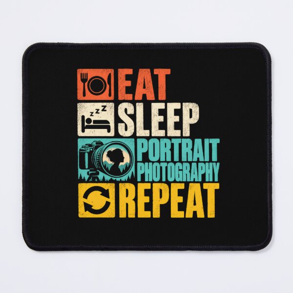 Item preview, Eat Sleep Portrait Photography Repeat Photographer Hobby Gift designed and sold by JonesFlora2025.
