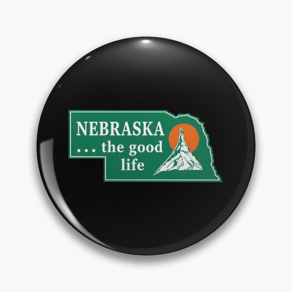 Item preview, Nebraska Good Life Mountain Retro Road  designed and sold by mac-lux.