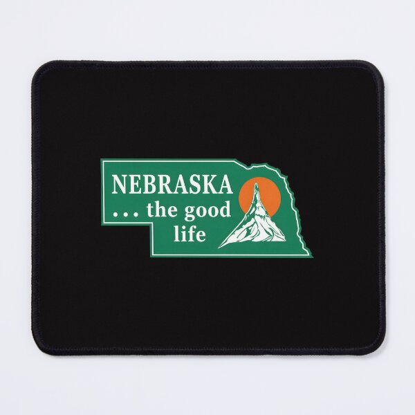 Item preview, Nebraska Good Life Mountain Retro Road designed and sold by mac-lux.