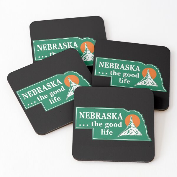 Item preview, Nebraska Good Life Mountain Retro Road  designed and sold by mac-lux.