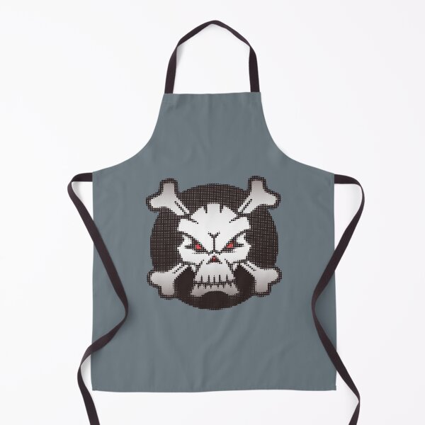 Item preview, Retro Pixel Skull Crossbones Halftone Pop Art designed and sold by HÉRCULES VERSIANI.