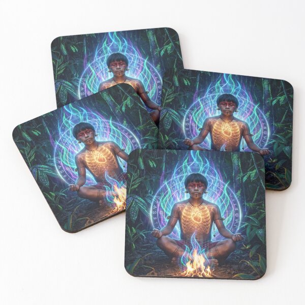 Item preview, Sound of the Drum — Shamanic Visionary Art | Spirituality and Consciousness designed and sold by RoninGangStudio.