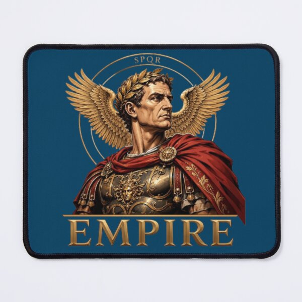Item preview, Majestic Roman Emperor Caesar with Golden Wings and SPQR designed and sold by Northern Glow Art.