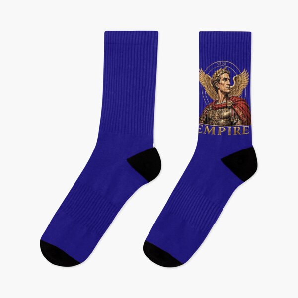 Item preview, Majestic Roman Emperor Caesar with Golden Wings and SPQR designed and sold by Northern Glow Art.