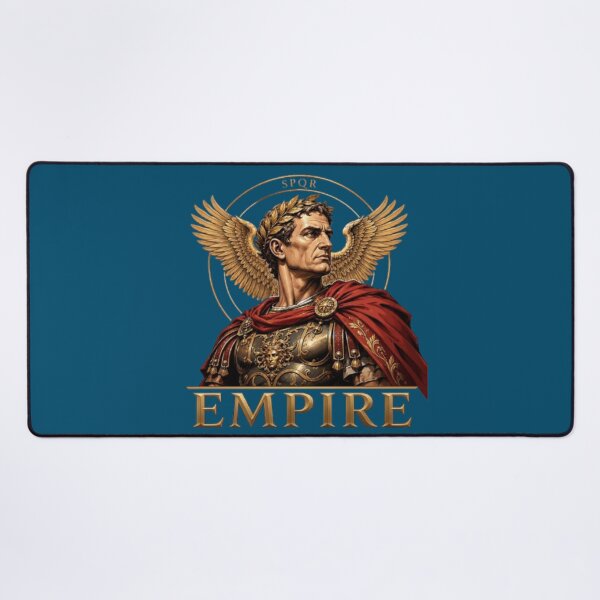Item preview, Majestic Roman Emperor Caesar with Golden Wings and SPQR designed and sold by Northern Glow Art.