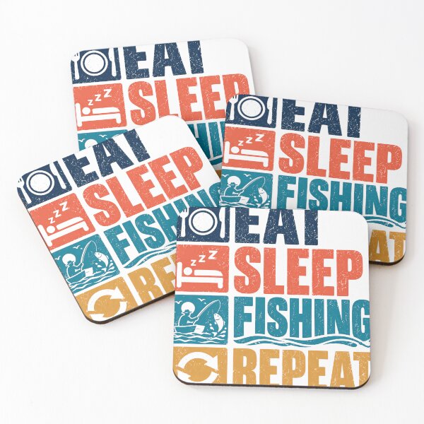 Item preview, Eat Sleep Fishing Repeat Angler Fisherman Hobby Outdoors designed and sold by SEEM-drawing.