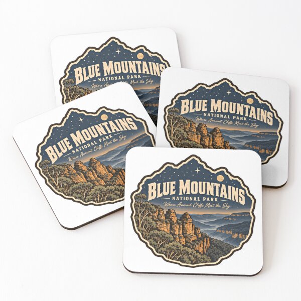 Item preview, Blue Mountains National Park Where Ancient Cliffs Meet The Sky Australia Travel Nature Hiking Souvenir designed and sold by Simsimah26Parks.