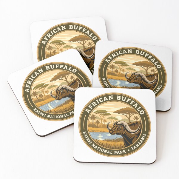 Item preview, African Buffalo Katavi National Park Tanzania Wildlife Safari Lover designed and sold by NeedForParks.