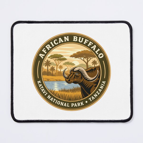 Item preview, African Buffalo Katavi National Park Tanzania Wildlife Safari Lover designed and sold by NeedForParks.