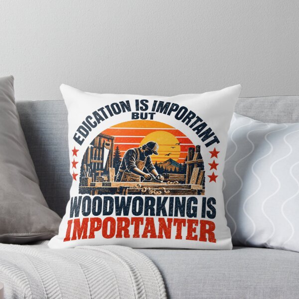 Item preview, Education Is Important But Woodworking Is Importanter Woodworker Hobbyist Craftsman designed and sold by SEEM-drawing.