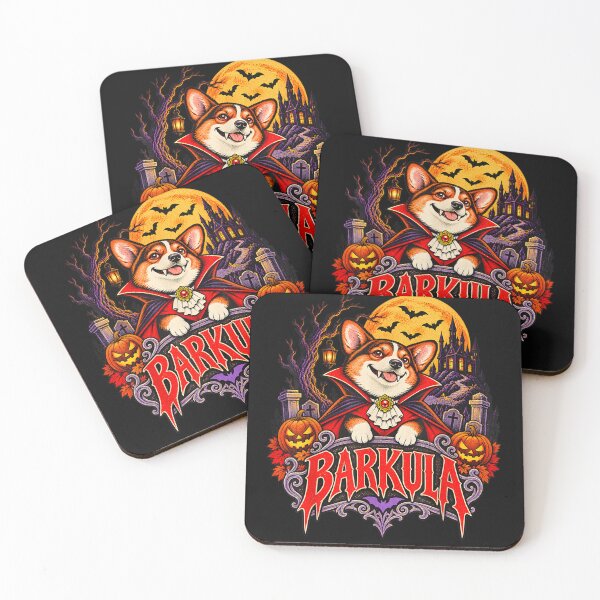 Item preview, Barkula Corgi Vampire Halloween Spooky Dog Lovers designed and sold by leevekaArt.