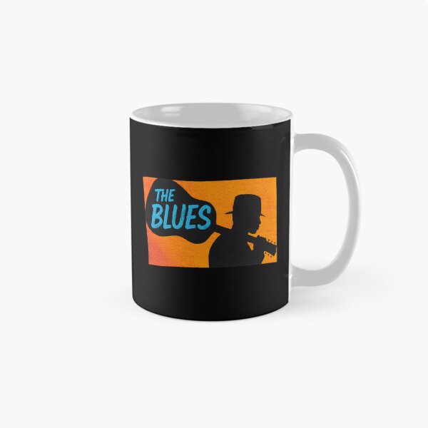 Item preview, The Blues Guitarist Silhouette Music Art designed and sold by mac-lux.