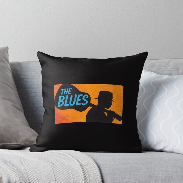 Item preview, The Blues Guitarist Silhouette Music Art designed and sold by mac-lux.
