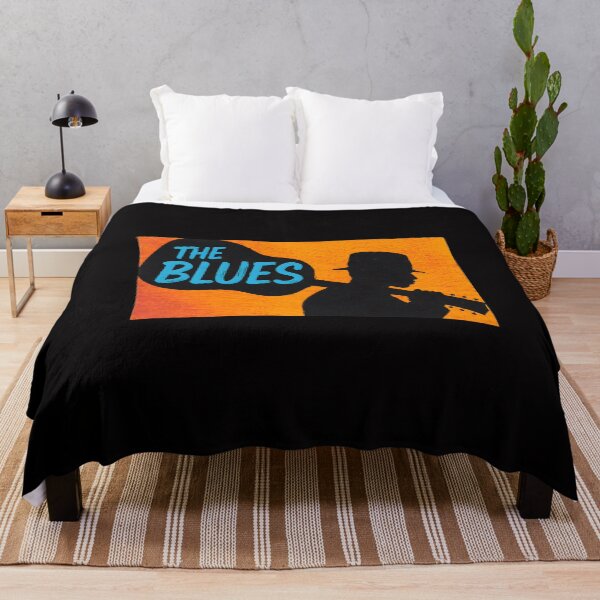 Item preview, The Blues Guitarist Silhouette Music Art designed and sold by mac-lux.