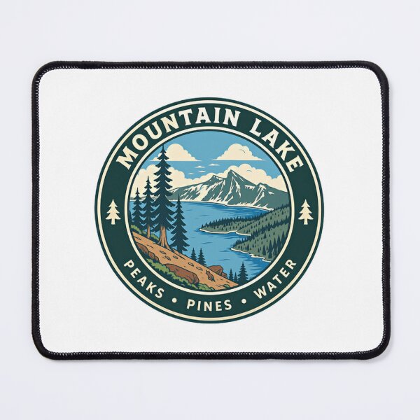 Item preview, Mountain Lake Peaks Pines Water Outdoor Nature Hiking Camping Adventure Landscape designed and sold by NeedForParks.