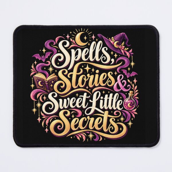 Item preview, Spells, Stories & Sweet Little Secrets | Witchy Halloween Magic Book Lover Design designed and sold by K3DreamKreations .