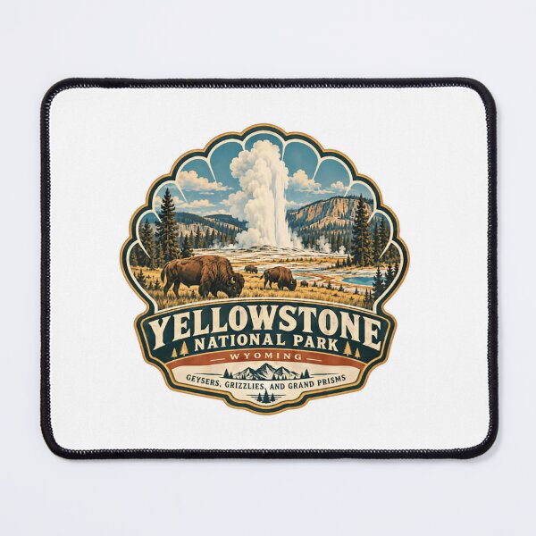 Item preview, Yellowstone National Park Wyoming Geysers, Grizzlies, And Grand Prisms Travel Souvenir Hiker designed and sold by Simsimah26Parks.