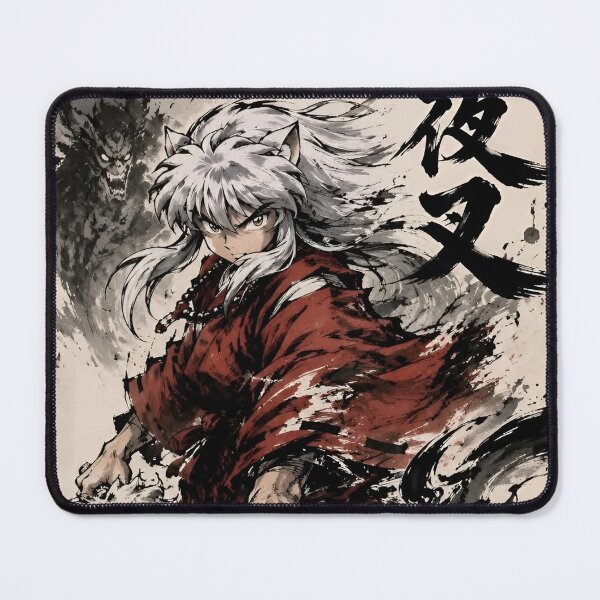 Item preview, White Haired Yokai Warrior – Japanese Ink Fantasy Art designed and sold by Dyan4.