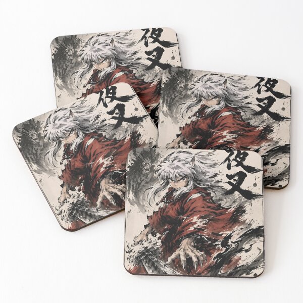 Item preview, White Haired Yokai Warrior – Japanese Ink Fantasy Art designed and sold by Dyan4.