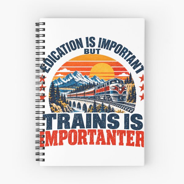Item preview, Edication Is Important But Trains Is Importer Train Lover Railroad Hobby designed and sold by SEEM-drawing.