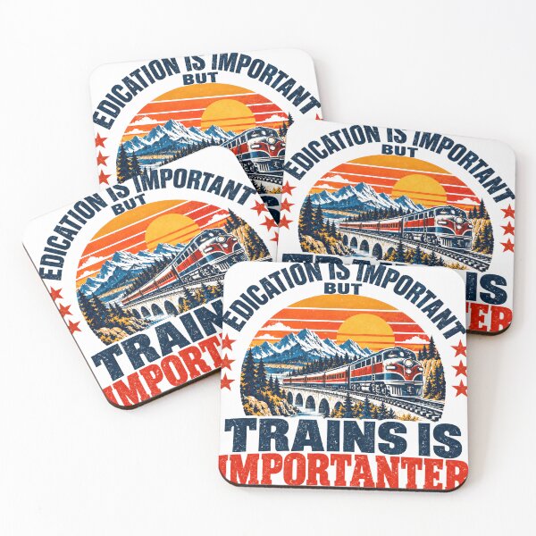 Item preview, Edication Is Important But Trains Is Importer Train Lover Railroad Hobby designed and sold by SEEM-drawing.