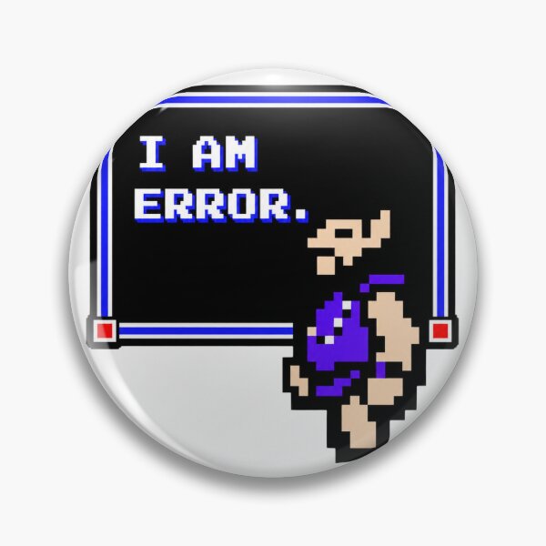 Item preview, I AM ERROR Retro Gaming Quote Design for Fans of Classic Video Games designed and sold by imagenes.