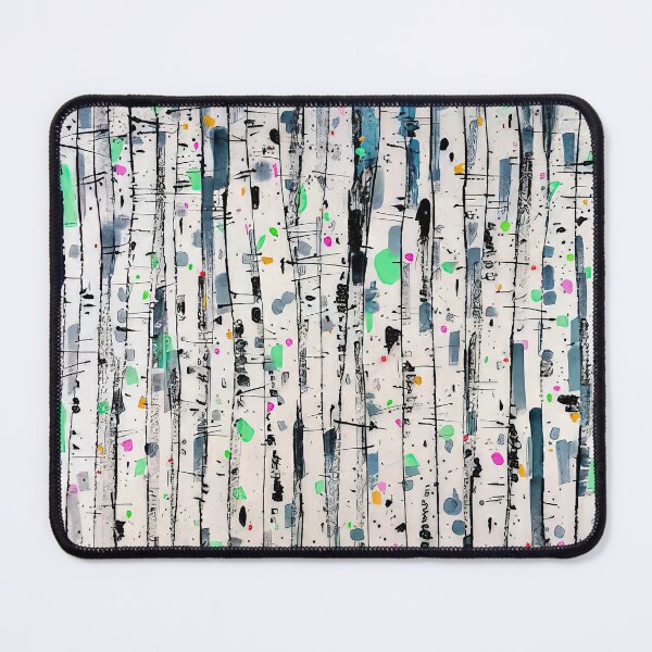 Item preview, White poplar woods - abstract expressionism, ink and wash painting designed and sold by NeonCanvasDream.