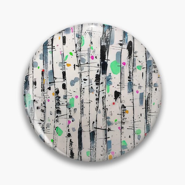 Item preview, White poplar woods - abstract expressionism, ink and wash painting designed and sold by NeonCanvasDream.
