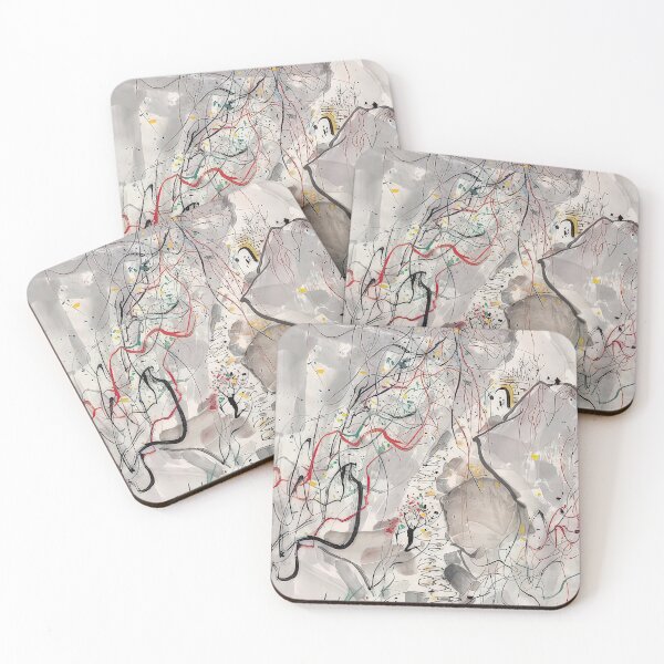Item preview, 武夷山径 - abstract expressionism, ink and wash painting designed and sold by NeonCanvasDream.