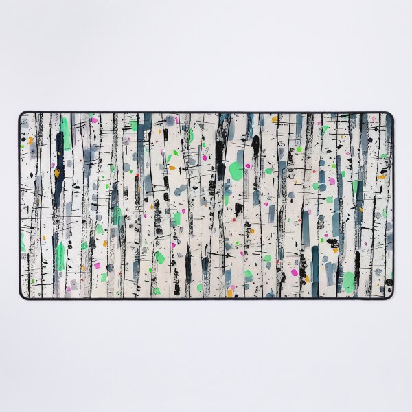 Item preview, White poplar woods - abstract expressionism, ink and wash painting designed and sold by NeonCanvasDream.